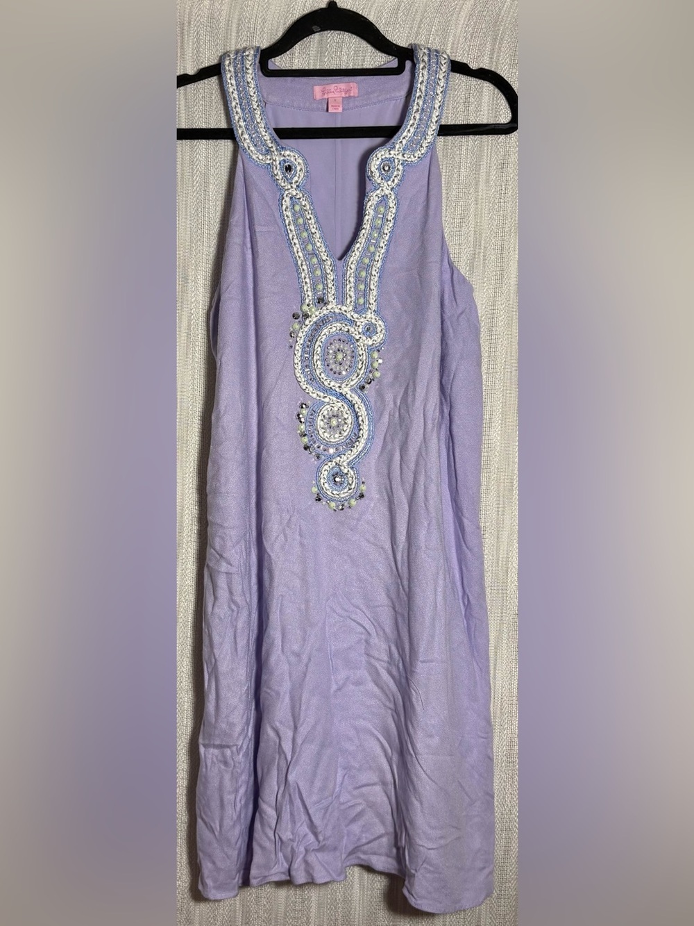 Lilly Pulitzer Valli Soft Shift, Light Lilac Verbena, Size S
